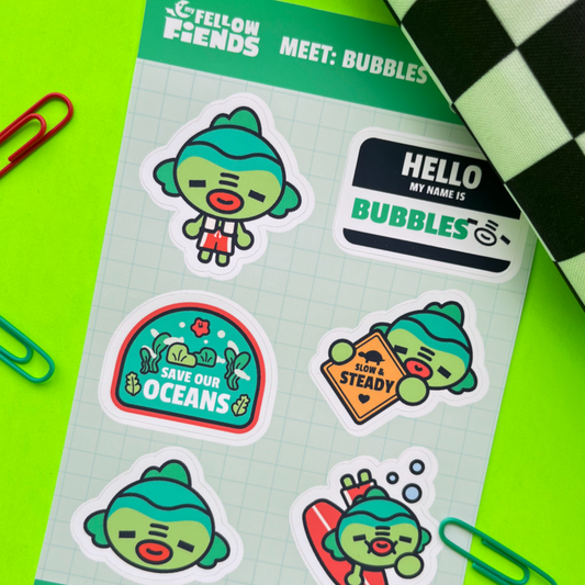 Meet Bubbles - Sticker Sheet