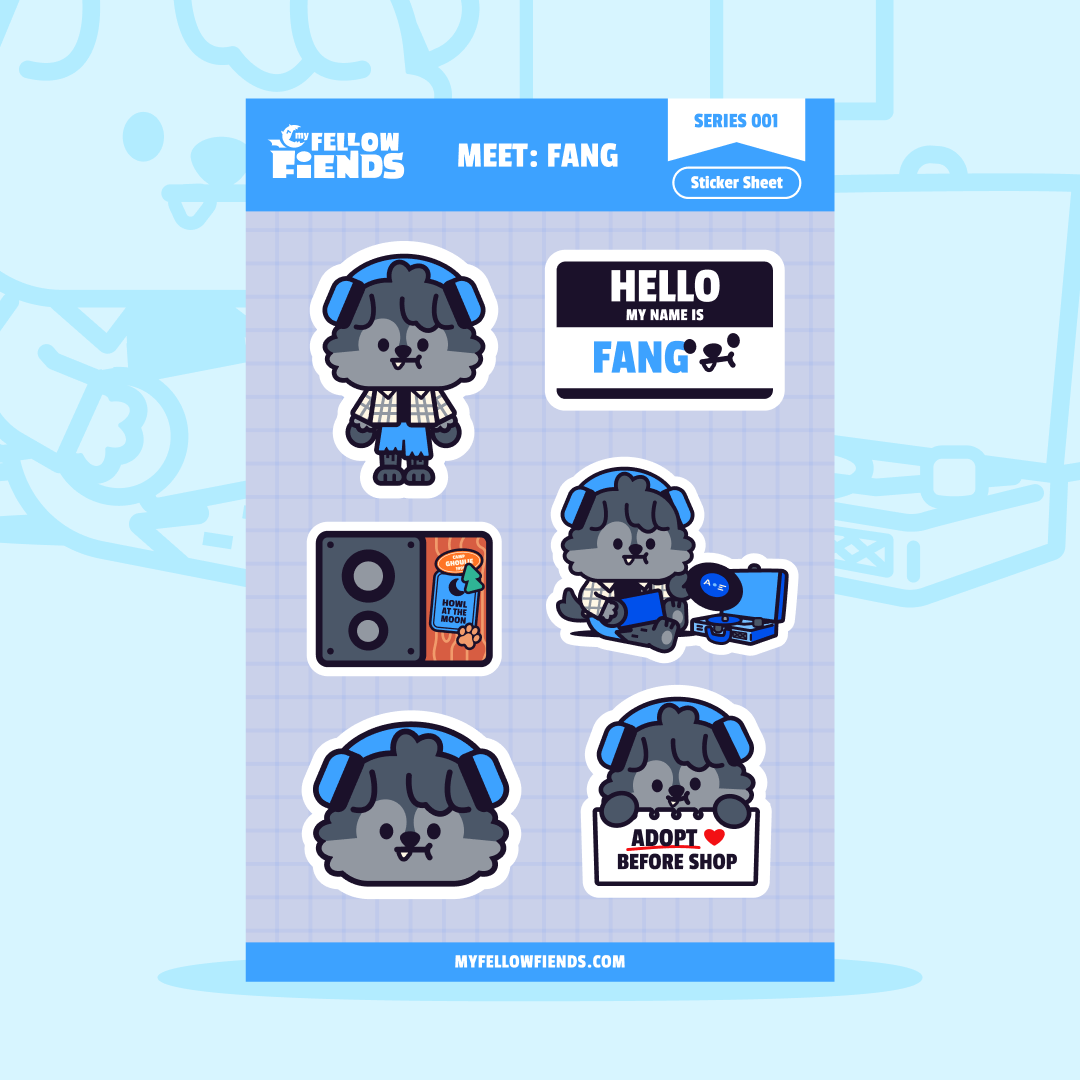 Meet Fang - Sticker Sheet