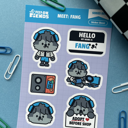 Meet Fang - Sticker Sheet