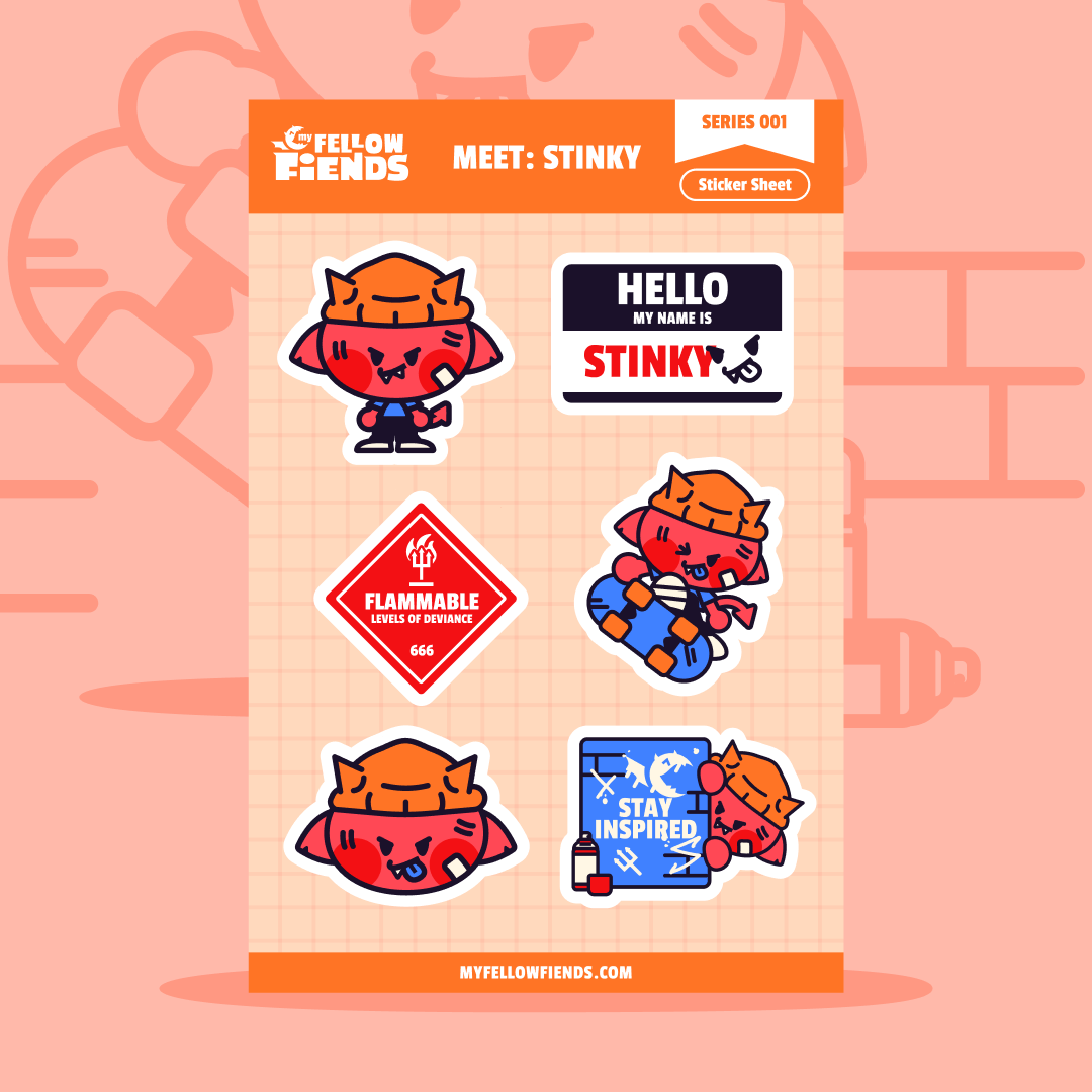 Meet Stinky - Sticker Sheet